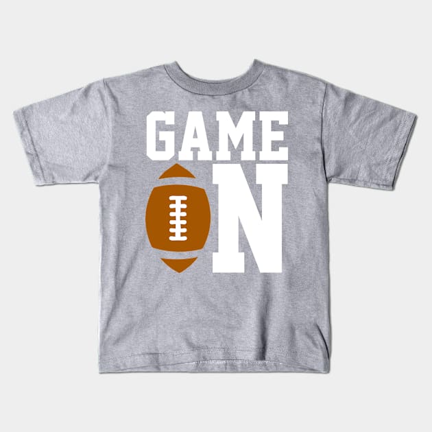 With Football It’s Always Game On Kids T-Shirt by FamiLane